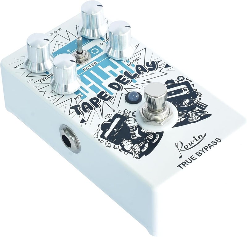 IOppWin Rowin RE-01 Digital Delay Guitar Pedal - Tape Delay Effects with Grainy Texture, Stereo Output, Super Buffer Circuit, and Vintage Warm Tone - Image 4